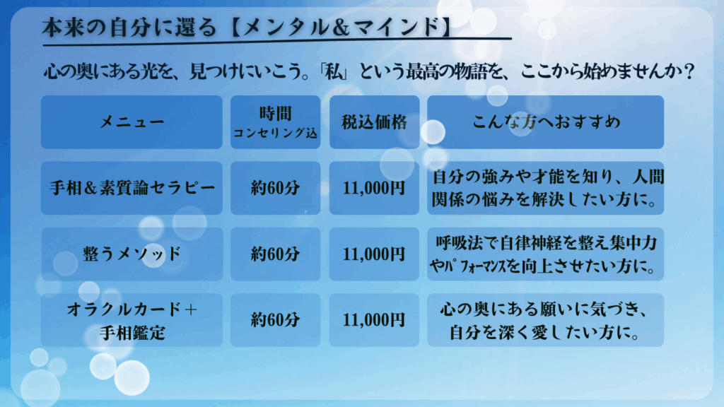 とよこや　メニュー